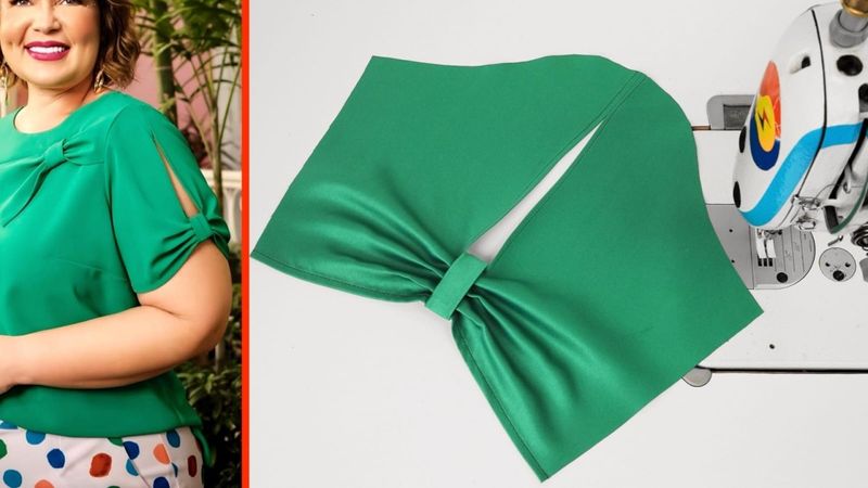 How to sew a very easy blouse sleeve design/Latest model blouse sleeve designs cutting and stitching