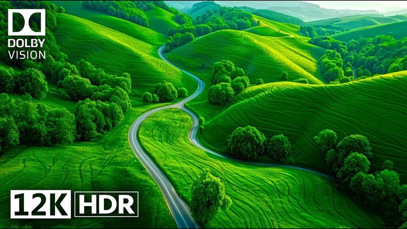 Bird's Eye View DOLBY VISION 12K HDR 120 FPS - Any Place Looks Beautiful (BGM)