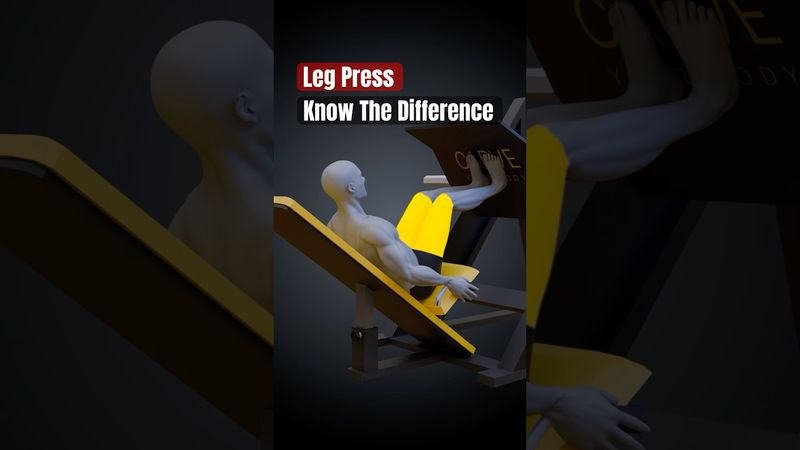 Leg Press: Know The Difference ⚠️ #legs