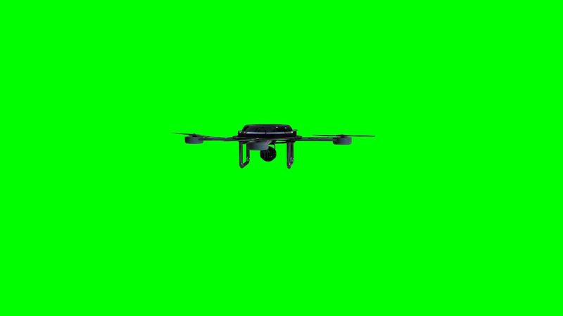 Drone green screen video