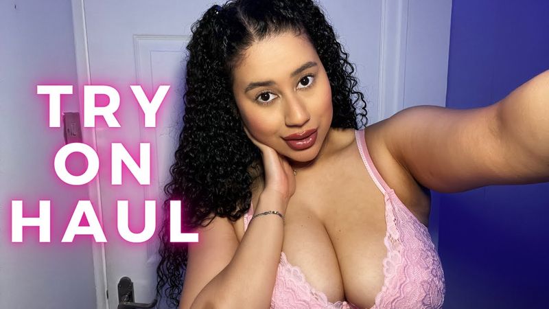 [4K] Transparent Try On Haul| New Outfit | 36 F CUP!!