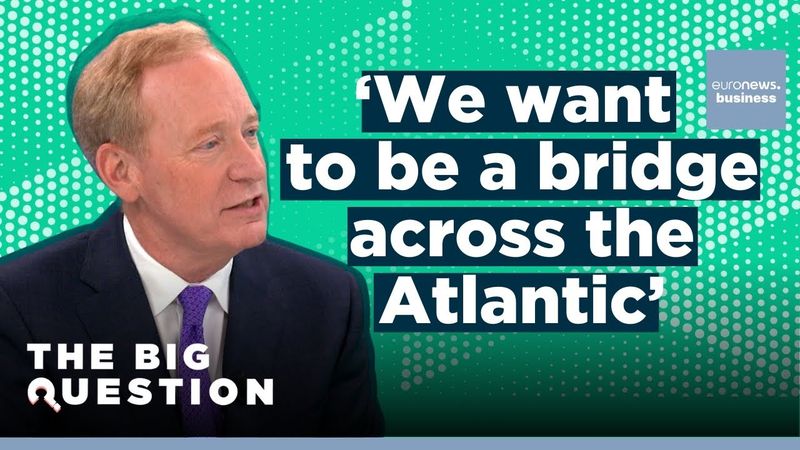 Can Microsoft survive without Europe? | Brad Smith, President | The Big Question