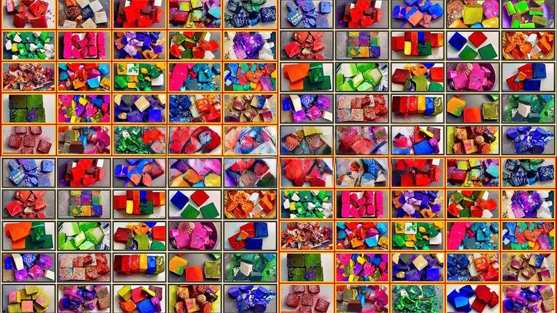 Soft Fluffy Fresh Dyed Gymchalk | Oddly Satisfying | Chalk Asmr | Sleep Aid