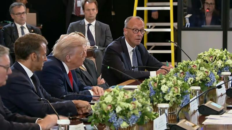 Merz urges ceasefire before three-way Ukraine-Russia-US summit | AFP