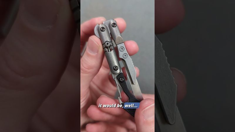 Gavin Hawk é um cientista mecânico louco! — Hawk Knives Nanocut #edc #knifenerd #bisturi #chaveiro