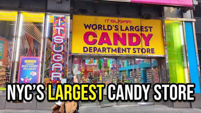 The WORLD'S LARGEST Candy Department Store in New York City IT'S SUGAR Times Square Tour 4K