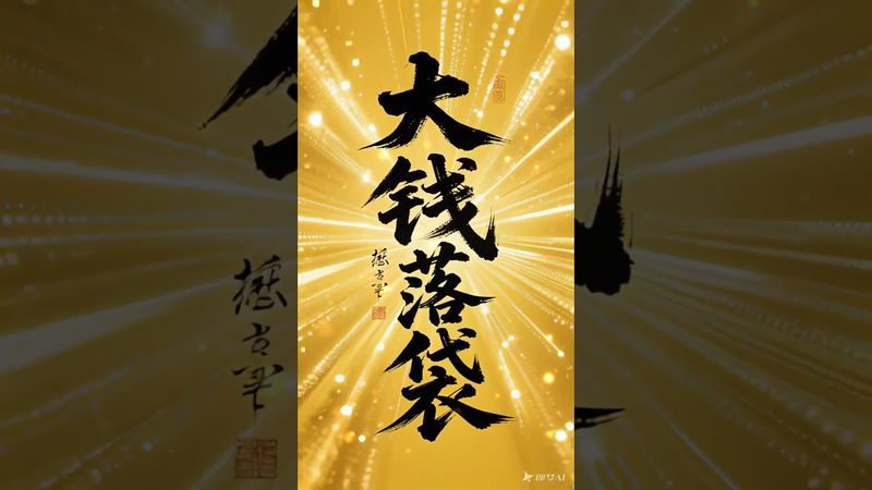 《大钱落袋》横财尽落你袋！#正能量 #手机壁纸 #手机屏保 #壁纸 #運勢 #兴旺发 #转运 #财来 #发财 #文字的力量