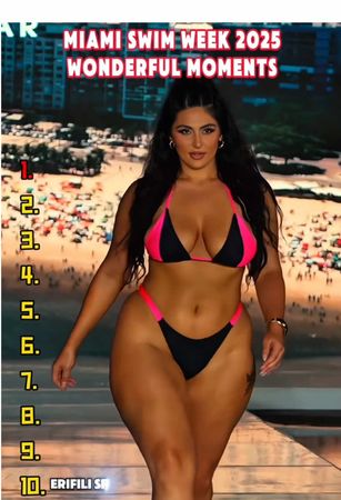 Miami Swim Week 2025! Comment Who Was Your Favorite!#BikiniModel #Fas...