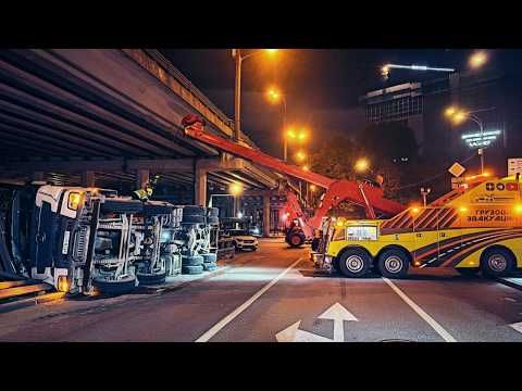 ЗАВАЛИЛСЯ И РАЗЛИЛ БЕТОН НА ПОВОРОТЕ  - Постановка на колеса груженого автобетоносмесителя.