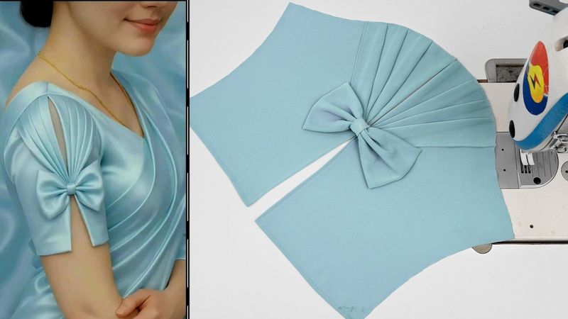 ELEGANT PIN TUCK & BOW SLEEVE SEWING TUTORIAL | VERA EASY SEWING TIPS AND TRICKS