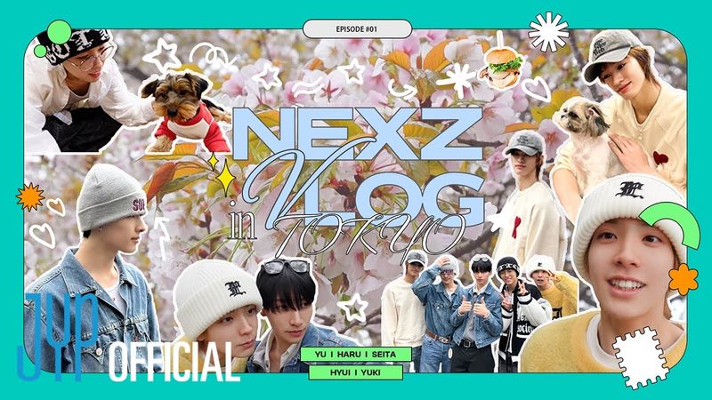 [NEXZ Vlog] Tokyo Vlog #1 | お花見して🌸ハンバーガー食べて🍔ワンちゃんと遊んで幸せな日🐶🎶