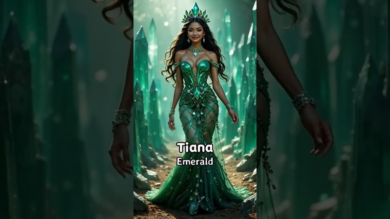 Disney Princesses: REIMAGINED CRYSTAL AS QUEENS #aiart#disneyai #fashion