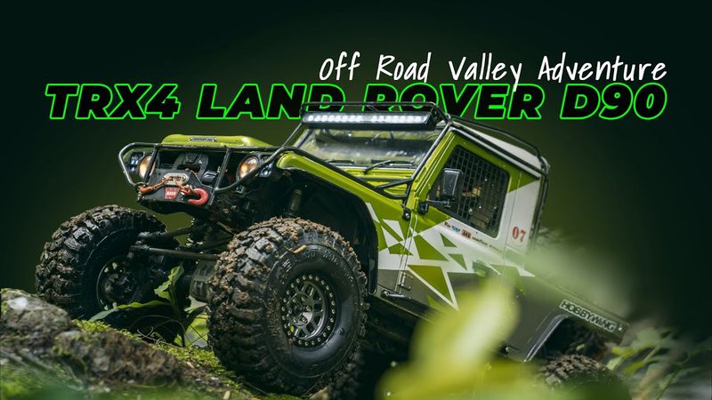 Rc Crawler Traxxas Trx4 D90 Crossing a River 4x4 Rc Car Off Road  | E3S-RC