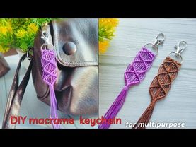 DIY Macrame Friendship Keychain. @JyotisWorld