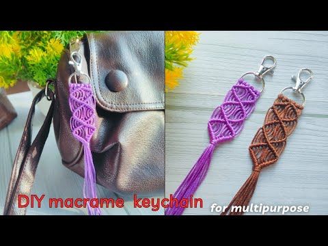 DIY Macrame Friendship Keychain. @JyotisWorld