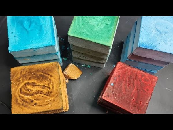 Gym chalk blocks asmr (multiple) | compilation