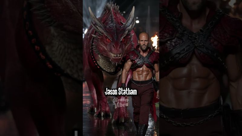 Hollywood Legends Meet Their Dragon 🐉! #hollywood #actor #actors