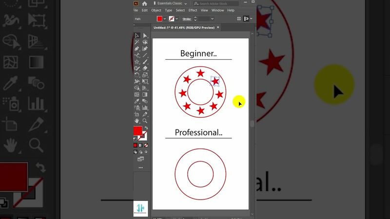 Rotate Tool Tips in Adobe Illustrator | Like a Pro #IllustratorTips #RotateTool #DesignShorts