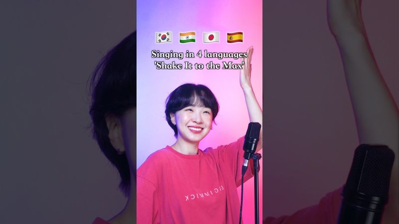 💿 Singing "Shake it to the Max" in 4 Languages! 🇰🇷🇮🇳🇯🇵🇪🇸 #Singing #ChaDabin
