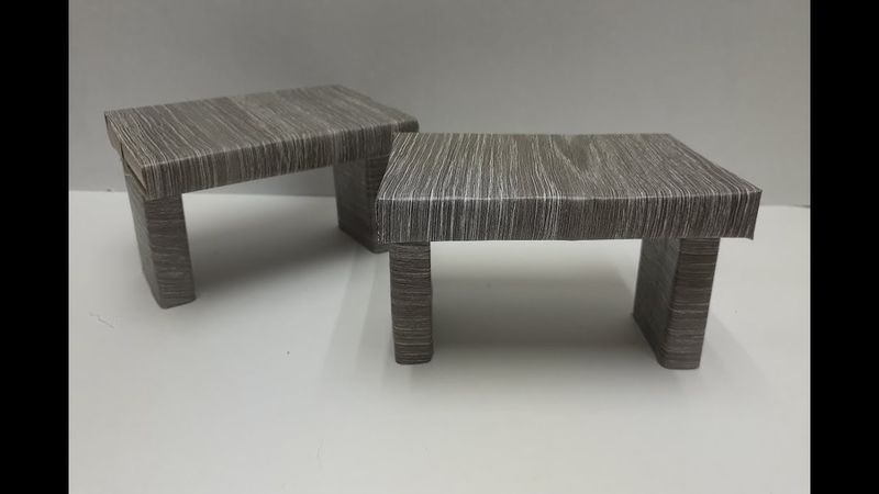 Как сделать стол для Кукол из спичечных коробков? Своими Руками