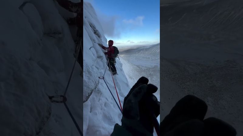 Winter climbing in the cairngorms. Great first day out.#climbing #mountains #expedition #adventure