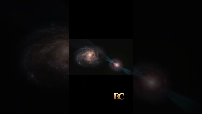 Galaxies battle in ‘cosmic joust’ witnessed by astronomers for the first time