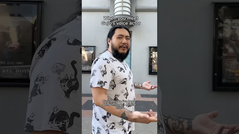 When you meet Gojo's voice actor #kaijitang #gojosatoru #jjk #jujutsukaisen #anime #voiceactor