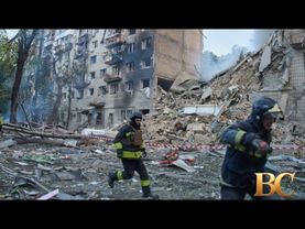 Overnight Russian attack on Ukraine kills 15 and injures 156