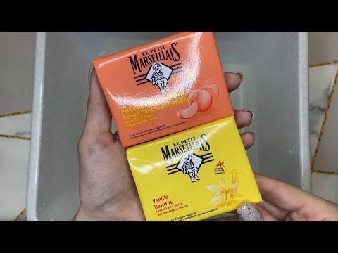 ASMR 🍑🧁Peach and Vanilla soap | АСМР 🍑🧁Мыление Персикового и Ванильного мыла
