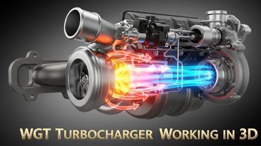 "WGT Turbocharger Explained in 3D | Wastegate Turbo Magic Revealed!"