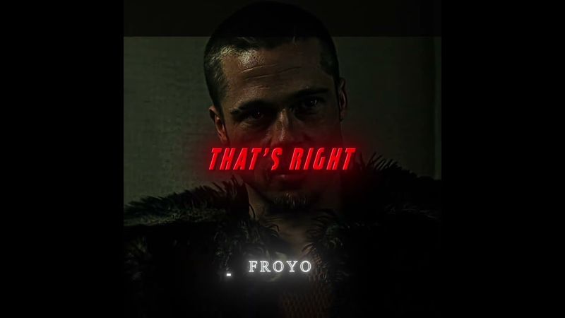 " That's Right ! " - Tyler Durden Edit | Fight Club Edit | MONTAGEM DANZA  (SLOWED + REVERB)