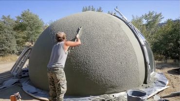 Dev BALON ve BETONDAN DIY KUBBELİ KULÜBE İnşa Eden Adamlar | Baştan Sona by @AircreateHarry