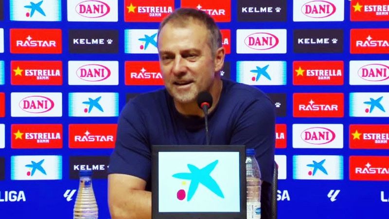 Барселона - чемпион Испании: Реакция Флика после матча Эспаньол 0:2 Барселона