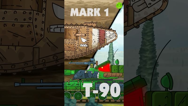 T-90 vs MARK 1 Who will win? #gerand #history #history_animation #militaryequipment