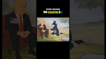 La storia dietro il cessate il fuoco 😅 Guerra tra India e Pakistan || Versione di Tom e Jerry