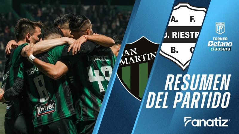 San Martín San Juan 3 vs. 2 Deportivo Riestra | Resumen del Partido | #TorneoClausura2025