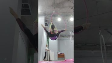 Связка воздушная гимнастика кольцо #воздушноекольцо