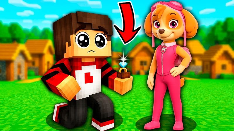 Я СДЕЛАЛ ПРЕДЛОЖЕНИЕ СКАЙ ЩЕНЯЧИЙ ПАТРУЛЬ в Майнкрафте