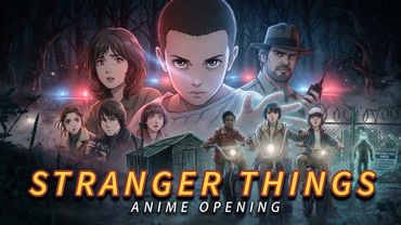 STRANGER THINGS ANIME OPENING | Neon echoes - Hairless cat tunes