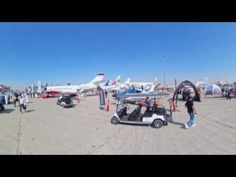 Dubai Airshow exhibition outside