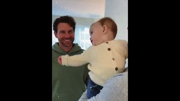Two dads 🤣😂#cutebaby #baby #fun #fyp #trend #cute #funnyvideo #dad #foryou #funny