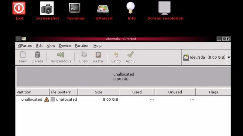 Preparing for Pi - Using Full SD card capacity (Resizing Partitions In GParted)
