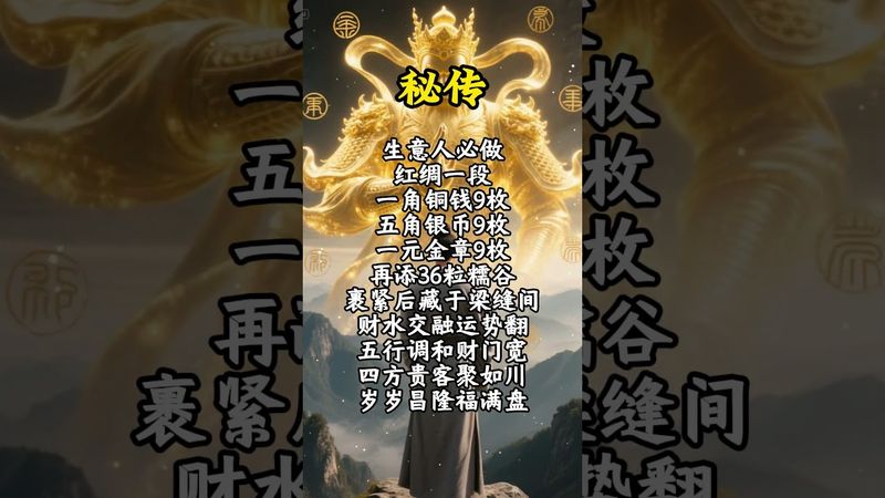 《祝由密傳》生意人必做！風生水起！一帆風順！#祝由 #祝由十三科 #願所有人平安健康 #國學文化 #道家文化 #生意人 #財運風水 #轉運 #傳承文化 #財富