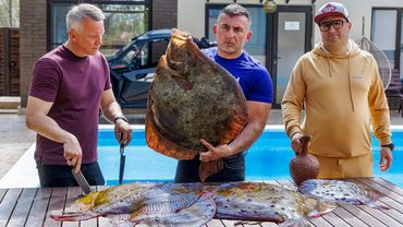 SEA FISH SHISH KEBAB at YURA'S PLACE. ENG SUB