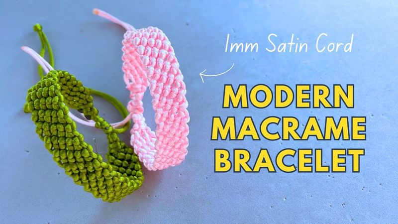 Satin Cord Macrame Bracelet That Looks Different – Cheap Materials, Beautiful Result