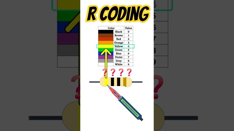 YELLOW BLACK BLACK GOLD resistor // 4 band 40 ohms resistance value