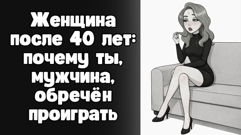 Не нужно лезть в отношения к женщинам после 40 лет, иначе проиграешь!