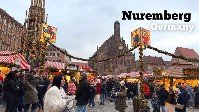 [4K] 🇩🇪 Germany’s Most Iconic Christmas Market – Nuremberg Christkindlesmarkt🎄🎁🧑🏼‍🎄