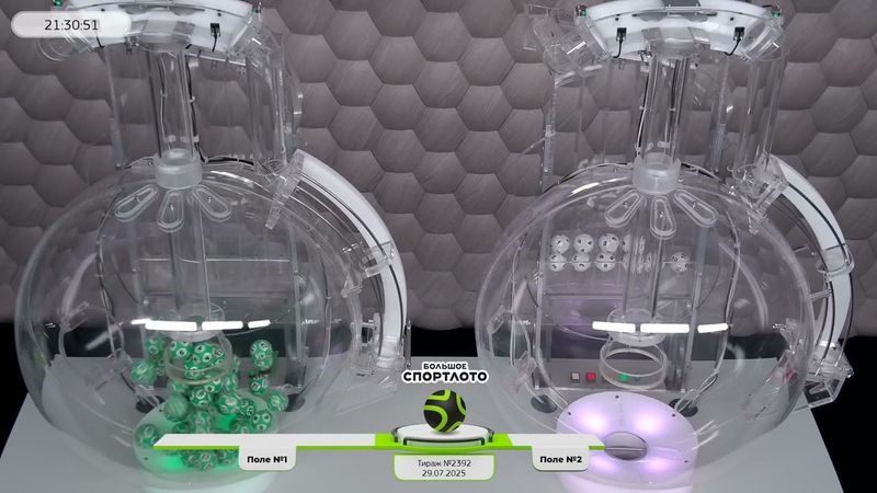 Столото представляет | Лотерея «Большое Спортлото». Тираж № 2392 от 29.07.2025 г.