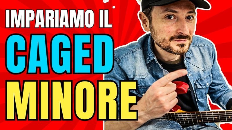 Sistema CAGED minore applichiamolo agli accordi minori ed alla scala pentatonica sulla chitarra.